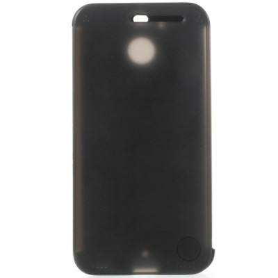 HTC 10 Evo (HTC Bolt) Dot View atvērams melns maciņš - maks / Vacins.lv