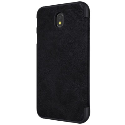 Greznais „Nillkin“ Qin sērijas ādas atvērams melns Samsung Galaxy J5 2017 (J530) maciņš / Vacins.lv