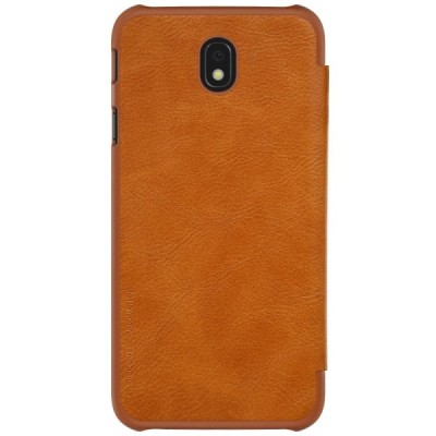 Greznais „Nillkin“ Qin sērijas ādas atvērams brūns Samsung Galaxy J5 2017 (J530) maciņš / Vacins.lv