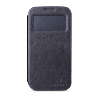 „Nillkin“ Easy juodas odinis atverčiamas Samsung Galaxy S4 i9505, i9500 dėklas (knygutė) / Priedai.lt