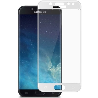 Samsung Galaxy J5 2017 (J530) „3D Rewan“ 9H Tempered Glass sustiprintos apsaugos baltas pilnai dengiantis apsauginis ekrano stik