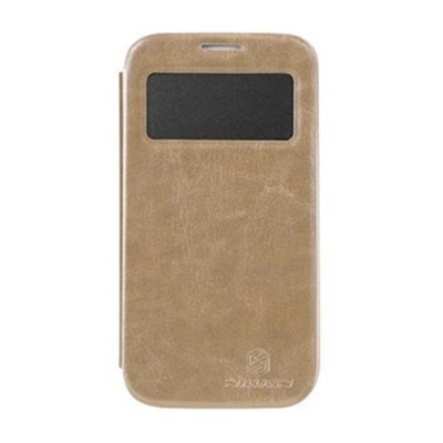 „Nillkin“ Easy rudas odinis atverčiamas Samsung Galaxy S4 i9505, i9500 dėklas (knygutė) / Priedai.lt