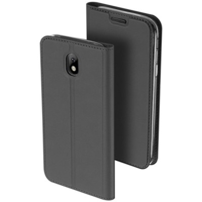 Samsung Galaxy J5 2017 (J530) „Dux Ducis“ Skin sērijas melns ādas atvērams maciņš / Vacins.lv