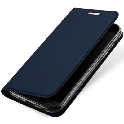 Samsung Galaxy J5 2017 (J530) „Dux Ducis“ Skin sērijas zils ādas atvērams maciņš / Vacins.lv