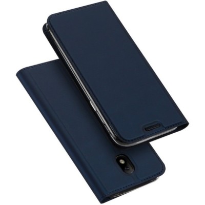 Samsung Galaxy J5 2017 (J530) „Dux Ducis“ Skin sērijas zils ādas atvērams maciņš / Vacins.lv