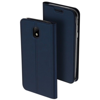 Samsung Galaxy J5 2017 (J530) „Dux Ducis“ Skin sērijas zils ādas atvērams maciņš / Vacins.lv