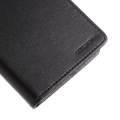 „Mercury Goospery“ Samsung Galaxy J5 2017 (J530) melns ādas maciņš / Vacins.lv