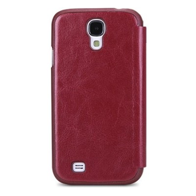 „Nillkin“ Easy raudonas odinis atverčiamas Samsung Galaxy S4 i9505, i9500 dėklas (knygutė) / Priedai.lt