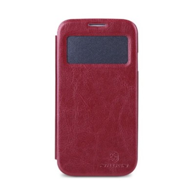 „Nillkin“ Easy raudonas odinis atverčiamas Samsung Galaxy S4 i9505, i9500 dėklas (knygutė) / Priedai.lt
