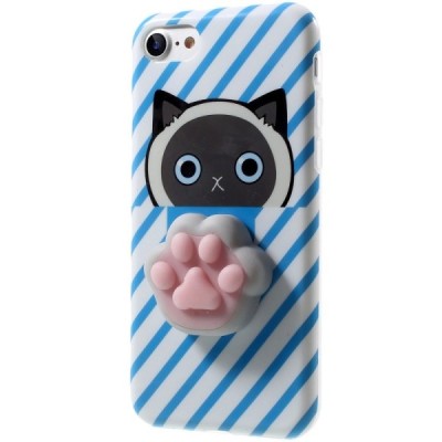 Apple iPhone 7 (iPhone 8) „Squezy“ Pėdutė kieto silikono TPU mėlynas dėklas - nugarėlė / Priedai.lt