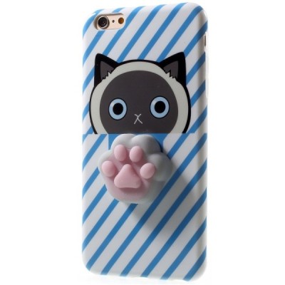 Apple iPhone 6 (6s) „Squezy“ Pėdutė kieto silikono TPU mėlynas dėklas - nugarėlė / Priedai.lt