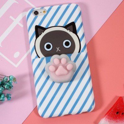 Apple iPhone 6 (6s) „Squezy“ Pėdutė kieto silikono TPU mėlynas dėklas - nugarėlė / Priedai.lt