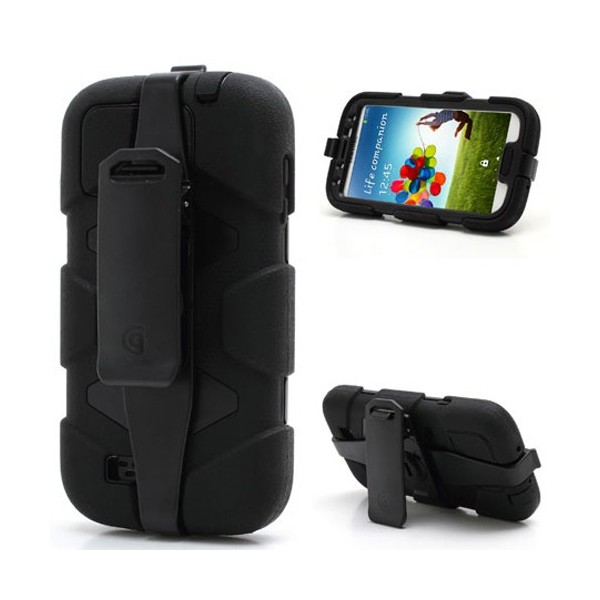 „Griffin“ Survivor dėklas - juodas (Galaxy S4)