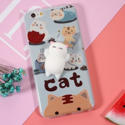 Apple iPhone 6 (6s) „Squezy“ Cat kieto silikono TPU mėlynas dėklas - nugarėlė / Priedai.lt