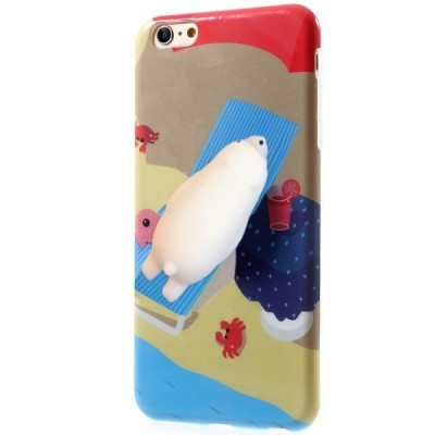 Apple iPhone 6 (6s) „Squezy“ Polar Bear kieto silikono TPU rudas dėklas - nugarėlė / Priedai.lt
