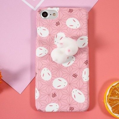 Apple iPhone 7 (iPhone 8) „Squezy“ Rabbit plastmasas rozs apvalks / vacins.lv