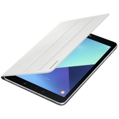 Originalus Samsung Galaxy Tab S3 9.7 (T820, T825) Book Cover atverčiamas baltas odinis dėklas / Priedai.lt