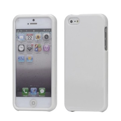 Baltas Snap-on plastikinis Apple iPhone SE (5, 5s) dėklas (dėkliukas, nugarėlė) / Priedai.lt