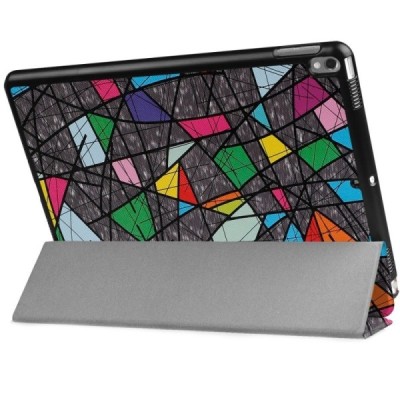 Apple iPad Pro 10.5" (Air 2019) atvēramais krāsains, pelēks maciņš / Vacins.lv