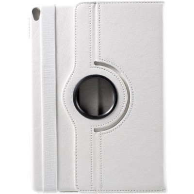 Apple iPad Pro 10.5" (Air 2019) atvēramais balts ādas maciņš, grozās 360° grādu apjomā / Vacins.lv