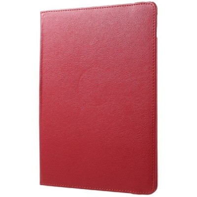 Apple iPad Pro 10.5" (Air 2019) atvēramais sarkans ādas maciņš, grozās 360° grādu apjomā / Vacins.lv