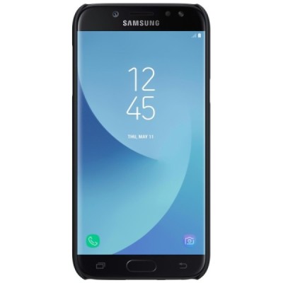 Samsung Galaxy J7 2017 (J730) Nillkin Frosted Shield melns plastmasas apvalks / vacins.lv