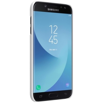 Samsung Galaxy J7 2017 (J730) Nillkin Frosted Shield balts plastmasas apvalks + ekrāna aizsargplēve / Vacins.lv