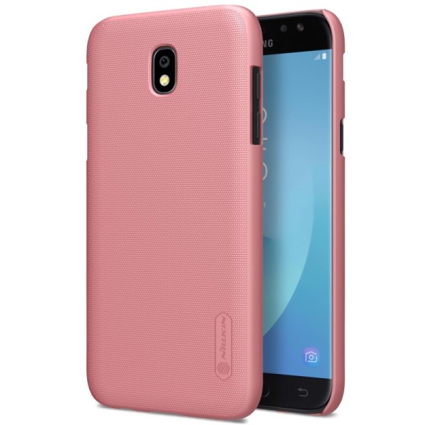 „Nillkin“ Frosted Shield apvalks - rozs + ekrāna aizsargplēve (Galaxy J7 2017)