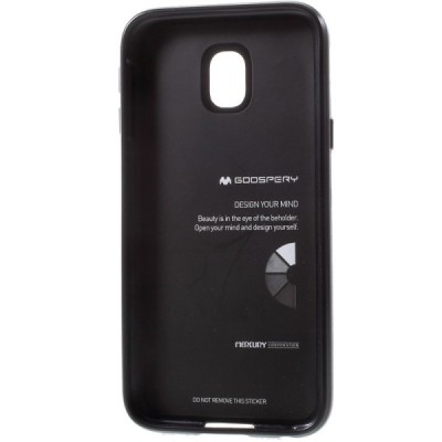 Samsung Galaxy J3 2017 (J330) juodas Mercury kieto silikono (TPU) dėklas / Priedai.lt