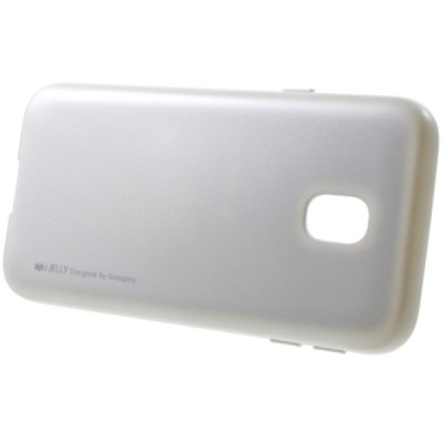 Samsung Galaxy J3 2017 (J330) sidabrinis Mercury kieto silikono (TPU) dėklas / Priedai.lt