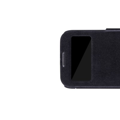 „Nillkin“ Victory juodas odinis s view atverčiamas Samsung Galaxy S4 i9500, i9505 dėklas (dėkliukas, knygutė) / Priedai.lt