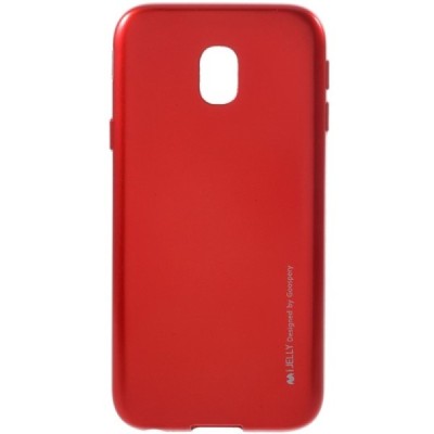 Samsung Galaxy J3 2017 (J330) raudonas Mercury kieto silikono (TPU) dėklas / Priedai.lt