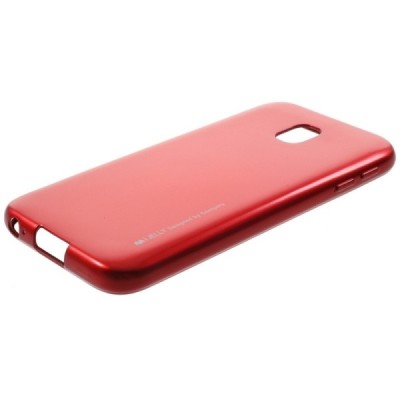 Samsung Galaxy J3 2017 (J330) raudonas Mercury kieto silikono (TPU) dėklas / Priedai.lt