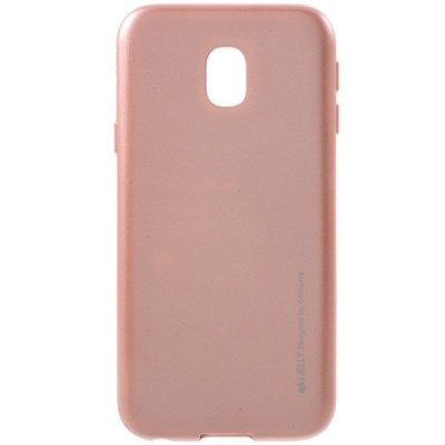 Samsung Galaxy J3 2017 (J330) šviesiai rožinis Mercury kieto silikono (TPU) dėklas / Priedai.lt