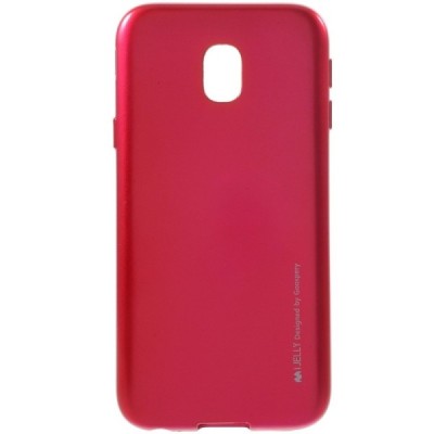 Samsung Galaxy J3 2017 (J330) tamsiai rožinis Mercury kieto silikono (TPU) dėklas / Priedai.lt
