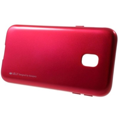 Samsung Galaxy J3 2017 (J330) tamsiai rožinis Mercury kieto silikono (TPU) dėklas / Priedai.lt