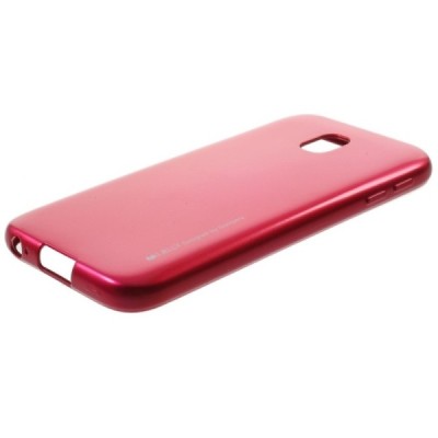 Samsung Galaxy J3 2017 (J330) tamsiai rožinis Mercury kieto silikono (TPU) dėklas / Priedai.lt