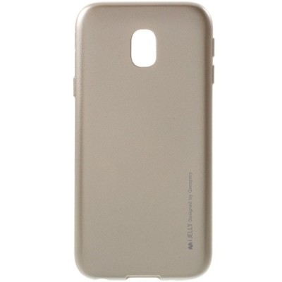 Samsung Galaxy J3 2017 (J330) auksinis Mercury kieto silikono (TPU) dėklas / Priedai.lt