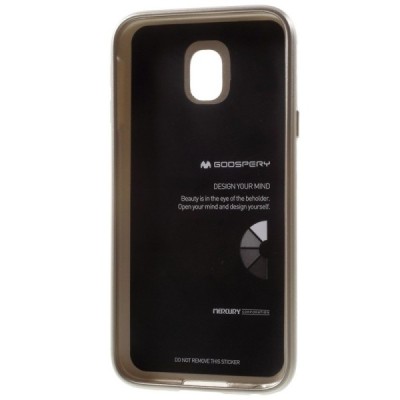 Samsung Galaxy J3 2017 (J330) auksinis Mercury kieto silikono (TPU) dėklas / Priedai.lt