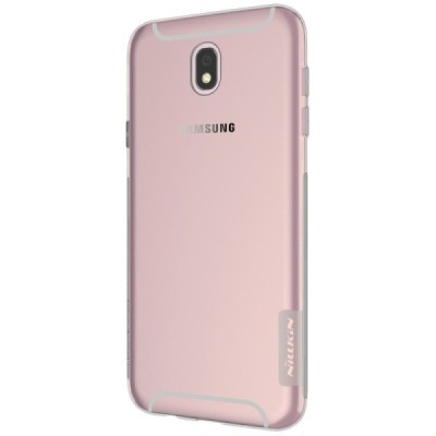 Samsung Galaxy J7 2017 (J730) Nillkin Nature dzidrs (caurspīdīgs) silikona pelēks apvalks / Vacins.lv