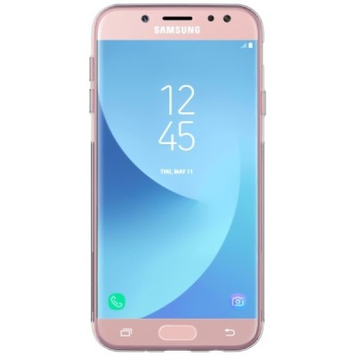 Samsung Galaxy J7 2017 (J730) Nillkin Nature dzidrs (caurspīdīgs) silikona pelēks apvalks / Vacins.lv