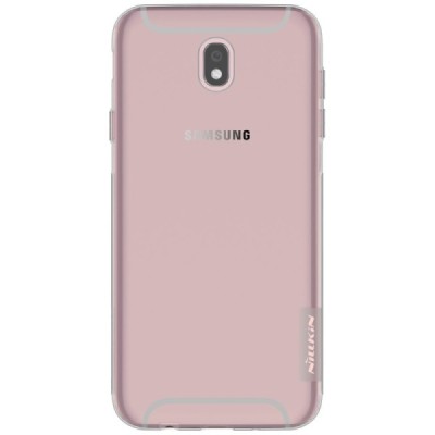 Samsung Galaxy J7 2017 (J730) Nillkin Nature dzidrs (caurspīdīgs) silikona pelēks apvalks / Vacins.lv