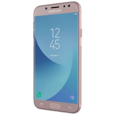 Samsung Galaxy J7 2017 (J730) Nillkin Nature dzidrs (caurspīdīgs) silikona pelēks apvalks / Vacins.lv