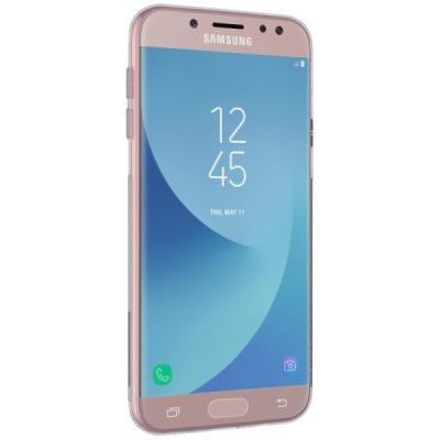 Samsung Galaxy J7 2017 (J730) Nillkin Nature dzidrs (caurspīdīgs) silikona pelēks apvalks / Vacins.lv