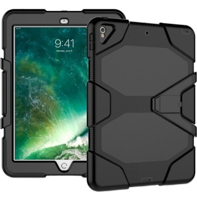 Apple iPad Pro 10.5" (Air 2019) pastiprinātas aizsardzības melns apvalks / Vacins.lv