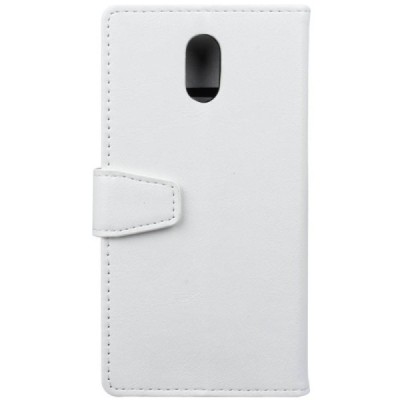 Galaxy J7 2017 (J730) atvēramais ādas balts maciņš (maks) / Vacins.lv