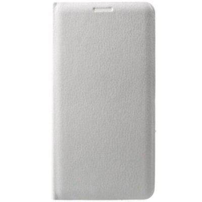 Samsung Galaxy J7 2017 (J730) balts atvēramais Flip Wallet ādas maciņš - maks / Vacins.lv