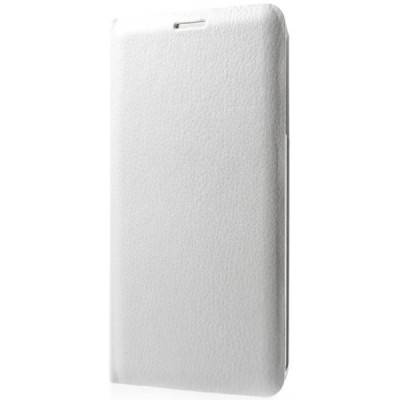 Samsung Galaxy J7 2017 (J730) balts atvēramais Flip Wallet ādas maciņš - maks / Vacins.lv