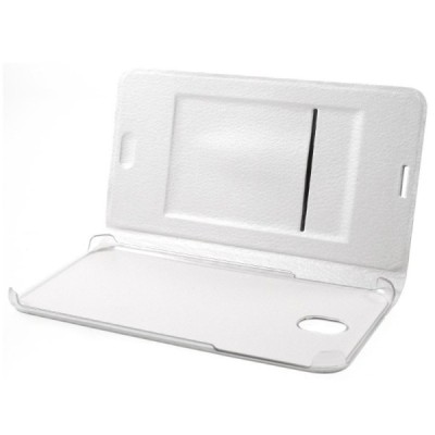 Samsung Galaxy J7 2017 (J730) balts atvēramais Flip Wallet ādas maciņš - maks / Vacins.lv