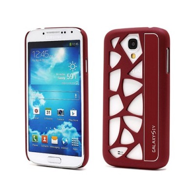 Samsung Galaxy S IV modernus raudonas dėklas (dėkliukas, nugarėlė) / Priedai.lt